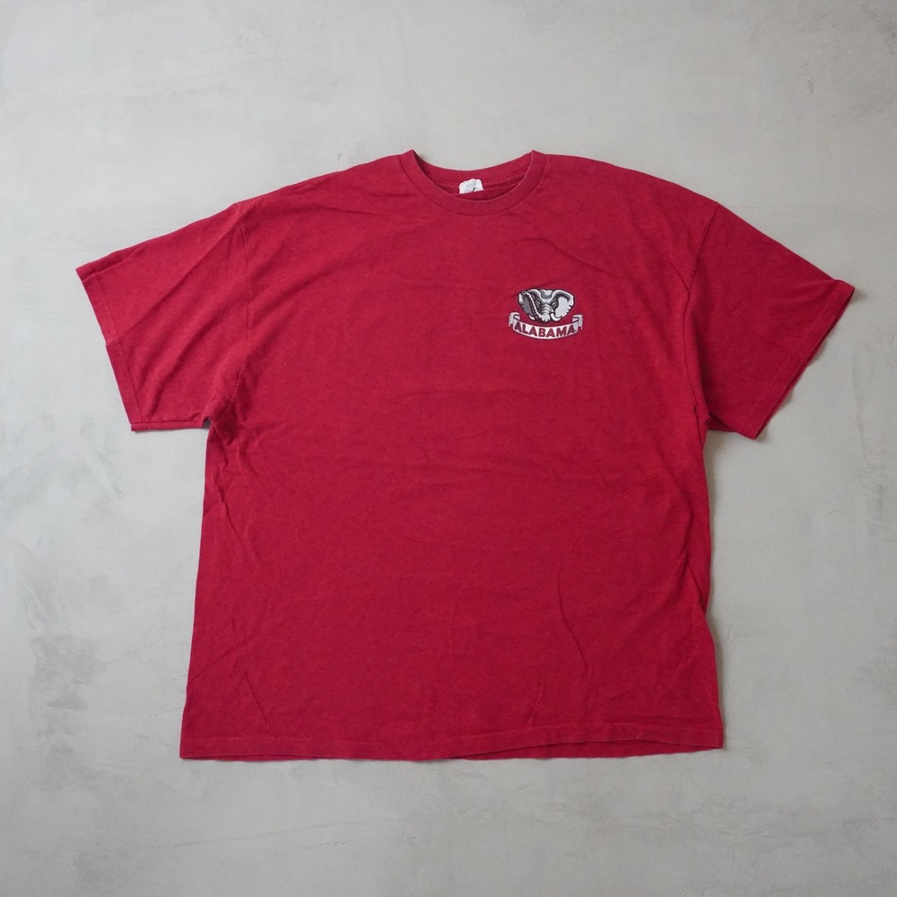 Vintage Alabama Crimson Tide T-Shirt 2XL Mens Red Roll Tide Big Al Elephant 90s
